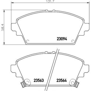 Disk pločice TEXTAR 2309401