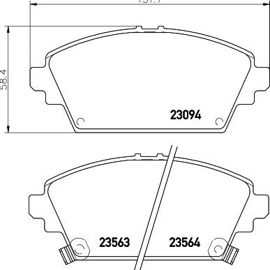 Disk pločice TEXTAR 2309401