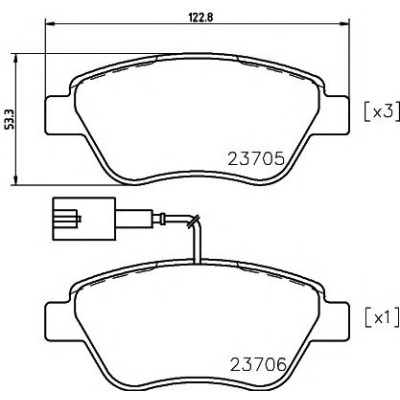 Disk pločice TEXTAR 2370502
