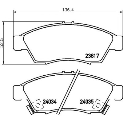 Disk pločice TEXTAR 2381701
