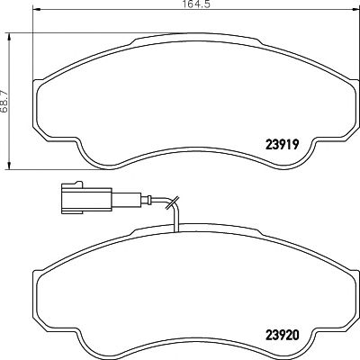 Disk pločice TEXTAR 2391901