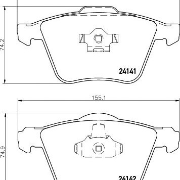 Disk pločice TEXTAR 2414101