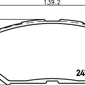 Disk pločice TEXTAR 2433601