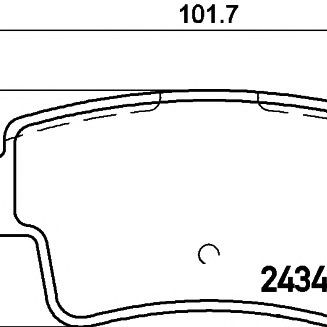 Disk pločice TEXTAR 2434903