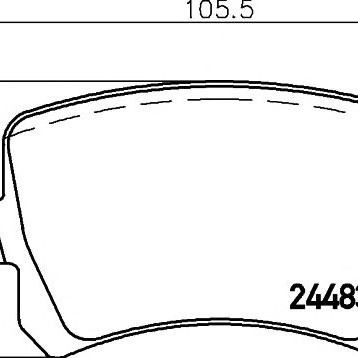 Disk pločice TEXTAR 2448301