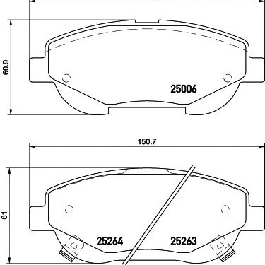 Disk pločice TEXTAR 2500601