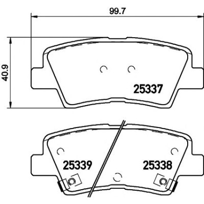 Disk pločice TEXTAR 2533701