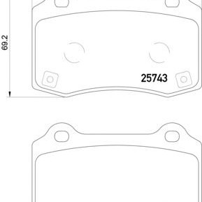 Disk pločice TEXTAR 2574301