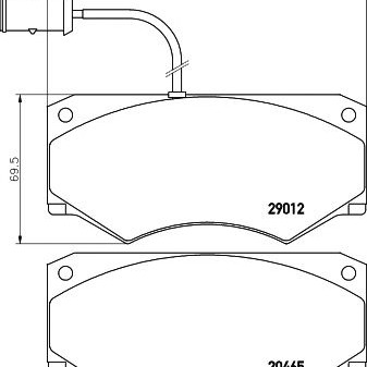 Disk pločice TEXTAR 2901201