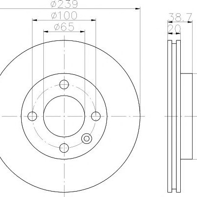 Kočioni disk TEXTAR 92012103