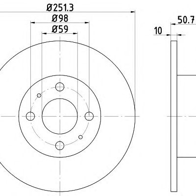 Kočioni disk TEXTAR 92034203