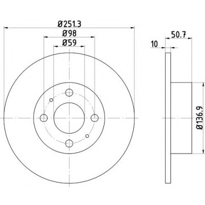 Kočioni disk TEXTAR 92034203