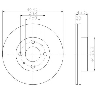 Kočioni disk TEXTAR 92034300