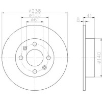 Kočioni disk TEXTAR 92036003