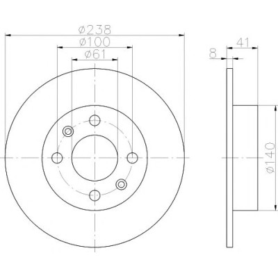 Kočioni disk TEXTAR 92036003