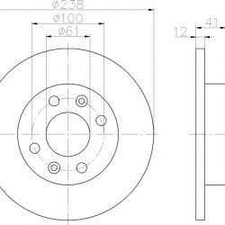 Kočioni disk TEXTAR 92036103
