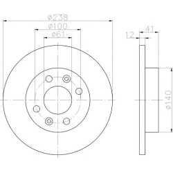 Kočioni disk TEXTAR 92036103