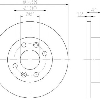 Kočioni disk TEXTAR 92036103