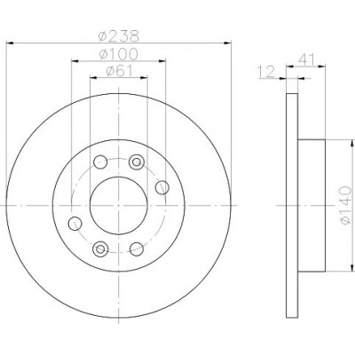 Kočioni disk TEXTAR 92036103