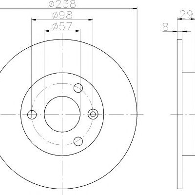 Kočioni disk TEXTAR 92038500