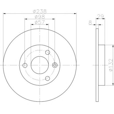 Kočioni disk TEXTAR 92038500