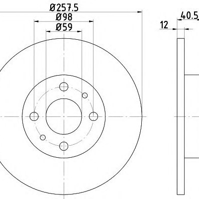 Kočioni disk TEXTAR 92041503