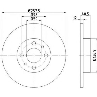 Kočioni disk TEXTAR 92041503