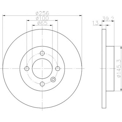 Kočioni disk TEXTAR 92041703