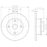 Kočioni disk TEXTAR 92041803