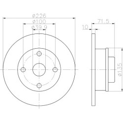 Kočioni disk TEXTAR 92041803