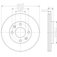 Kočioni disk TEXTAR 92043103