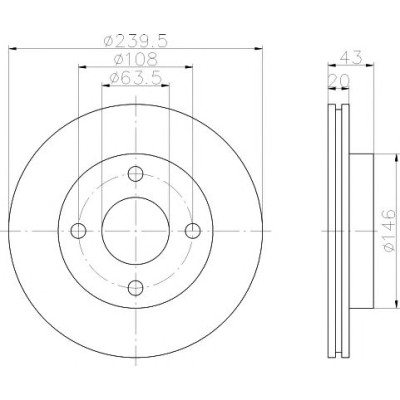 Kočioni disk TEXTAR 92051003