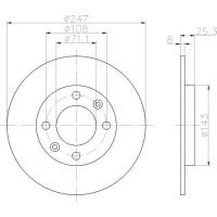 Kočioni disk TEXTAR 92055003
