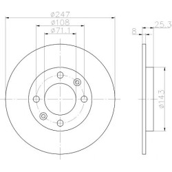 Kočioni disk TEXTAR 92055003