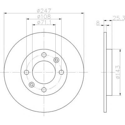 Kočioni disk TEXTAR 92055003