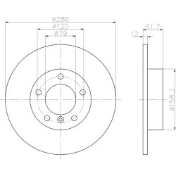 Kočioni disk TEXTAR 92055503