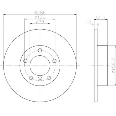 Kočioni disk TEXTAR 92055503