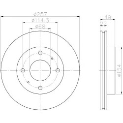 Kočioni disk TEXTAR 92056300