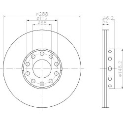Kočioni disk TEXTAR 92057605