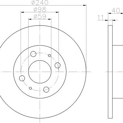 Kočioni disk TEXTAR 92061103
