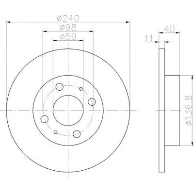 Kočioni disk TEXTAR 92061103