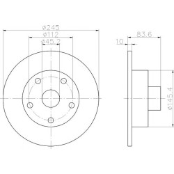 Kočioni disk TEXTAR 92072103