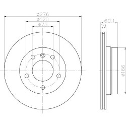 Kočioni disk TEXTAR 92072403