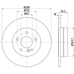 Kočioni disk TEXTAR 92072703