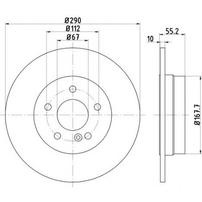 Kočioni disk TEXTAR 92072703
