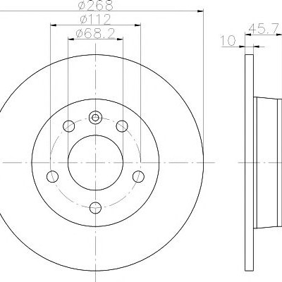 Kočioni disk TEXTAR 92074303