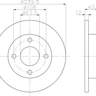 Kočioni disk TEXTAR 92075303