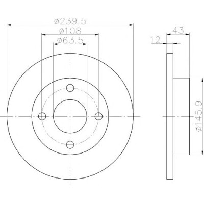 Kočioni disk TEXTAR 92075303