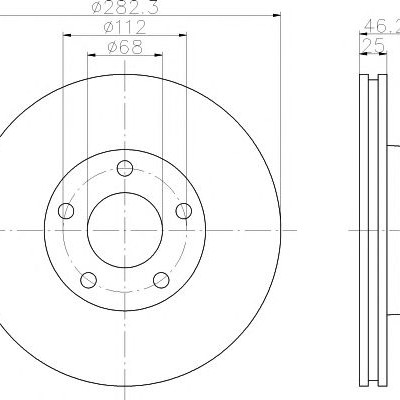 Kočioni disk TEXTAR 92083603