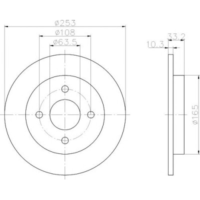Kočioni disk TEXTAR 92088403